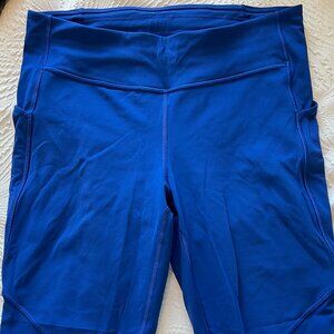 Women's Lululemon Blue 7/8th Length Leggings Size 10 Used/Good Condition